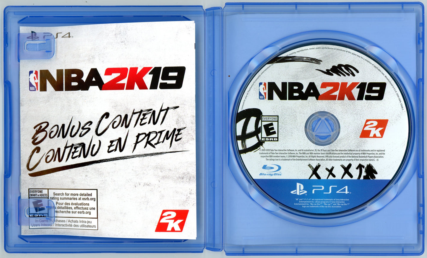 2018 2K Sports NBA 2K19 Playstation 4 Video Game Disc In Box