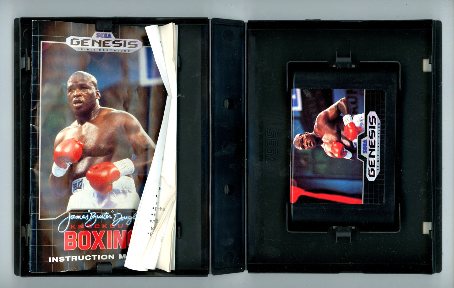 1990 James "Buster" Douglas Knockout Boxing Sega Genesis Video Game Complete in Box
