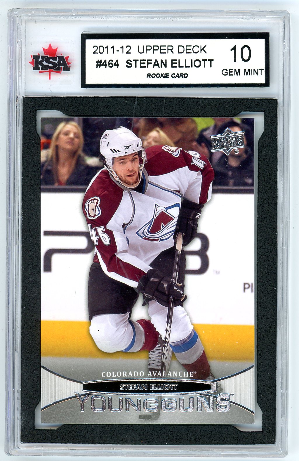 2011/12 Upper Deck Stefan Elliott Graded Rookie Card #464 KSA 10