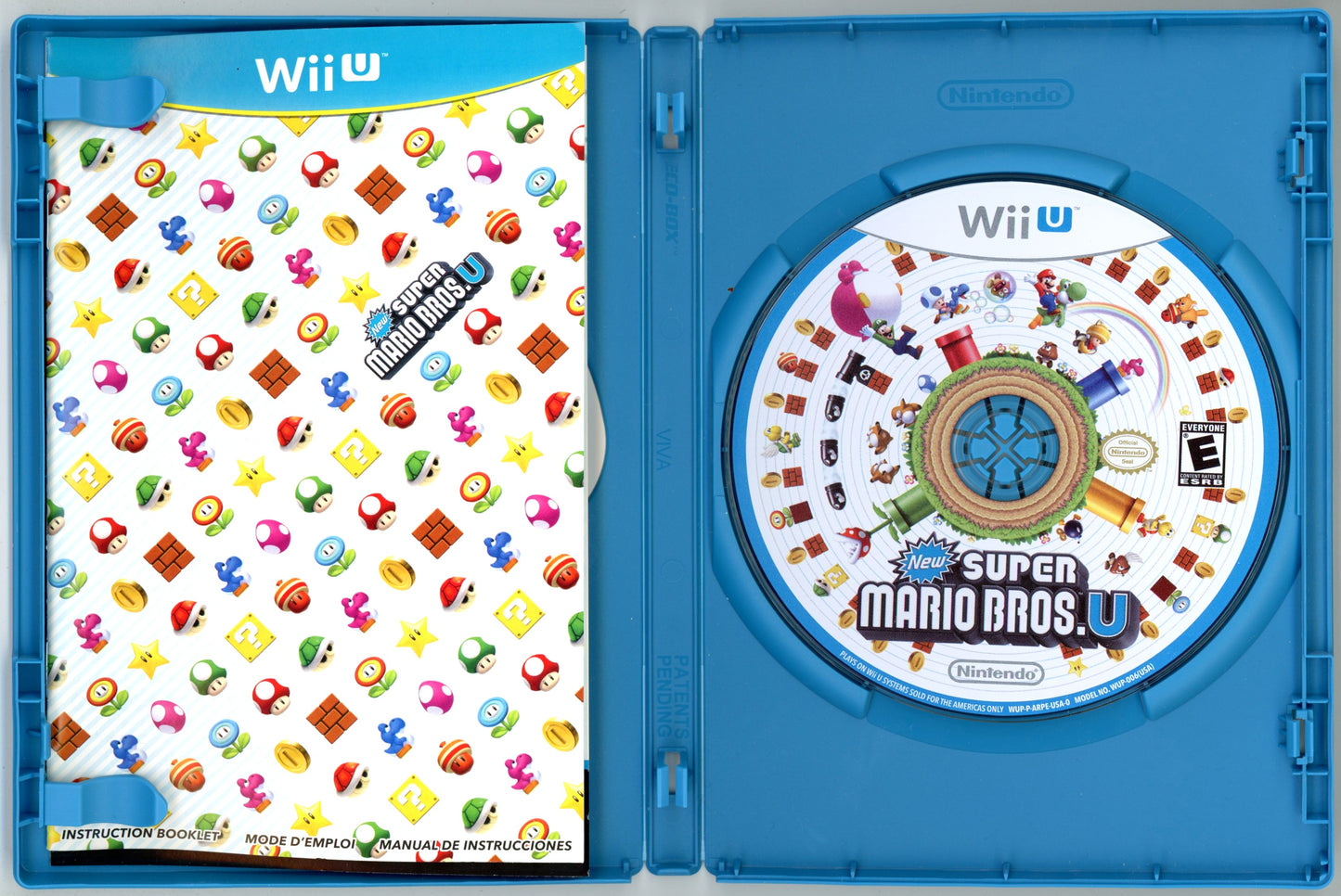 2012 Nintendo New Super Mario Bros. U Wii U Video Game Disc In Box