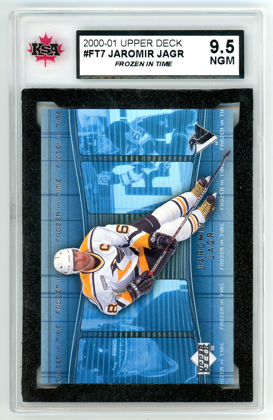 2000/01 Upper Deck Jaromir Jagr Graded Card #FT7 KSA 9.5