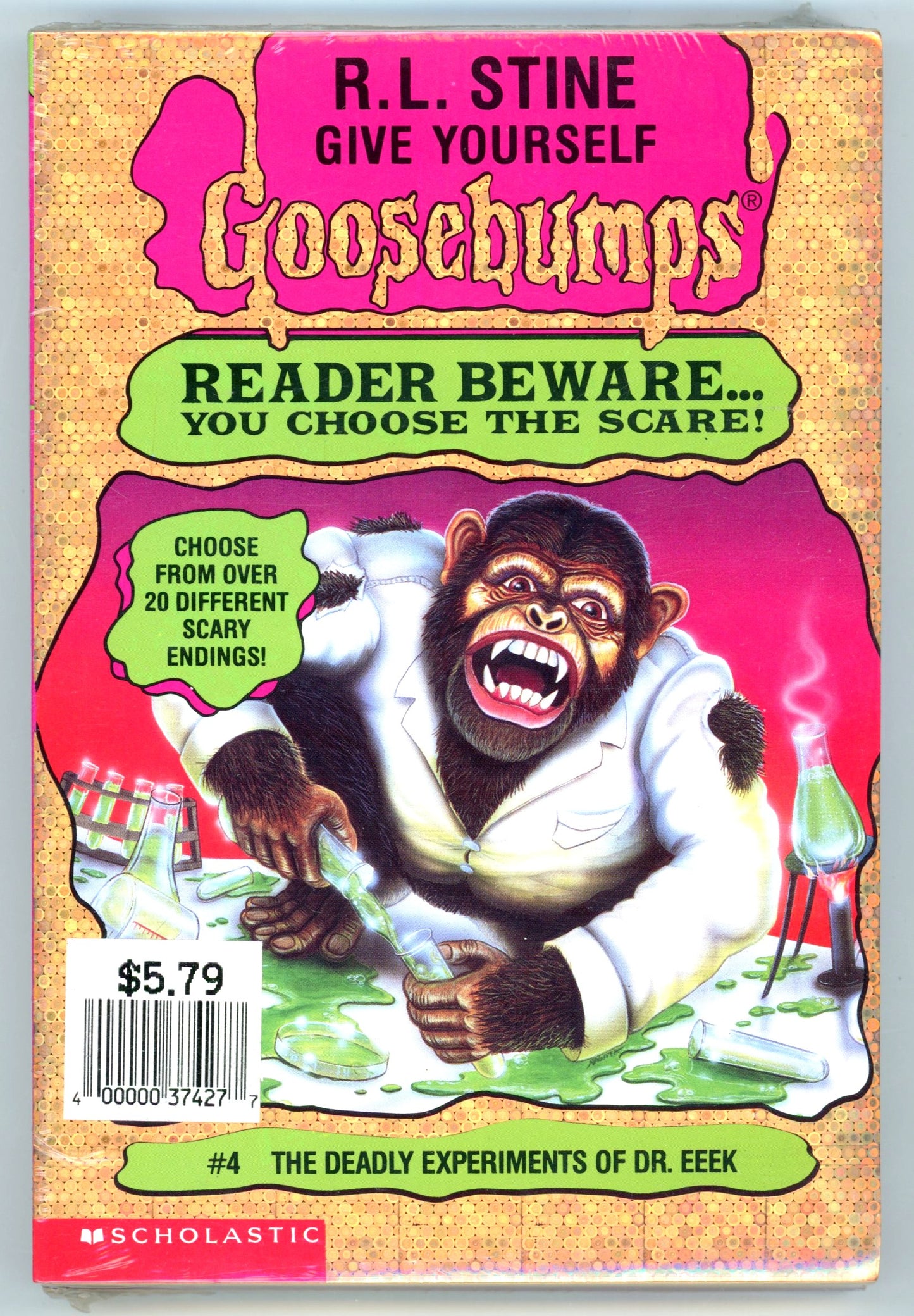 1996 Scholastic Give Yourself Goosebumps #3 & #4 You Choose the Scare Vintage Paperback Set