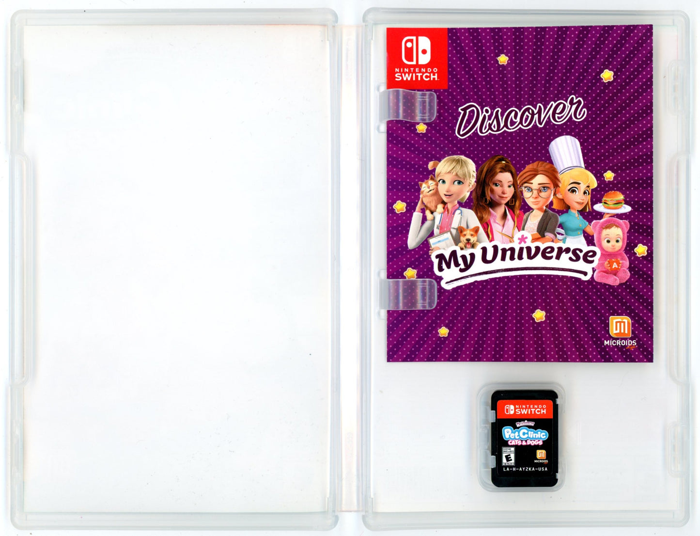 2020 Microids My Universe Pet Clinic Cats & Dogs Nintendo Switch Video Game Cartridge In Box