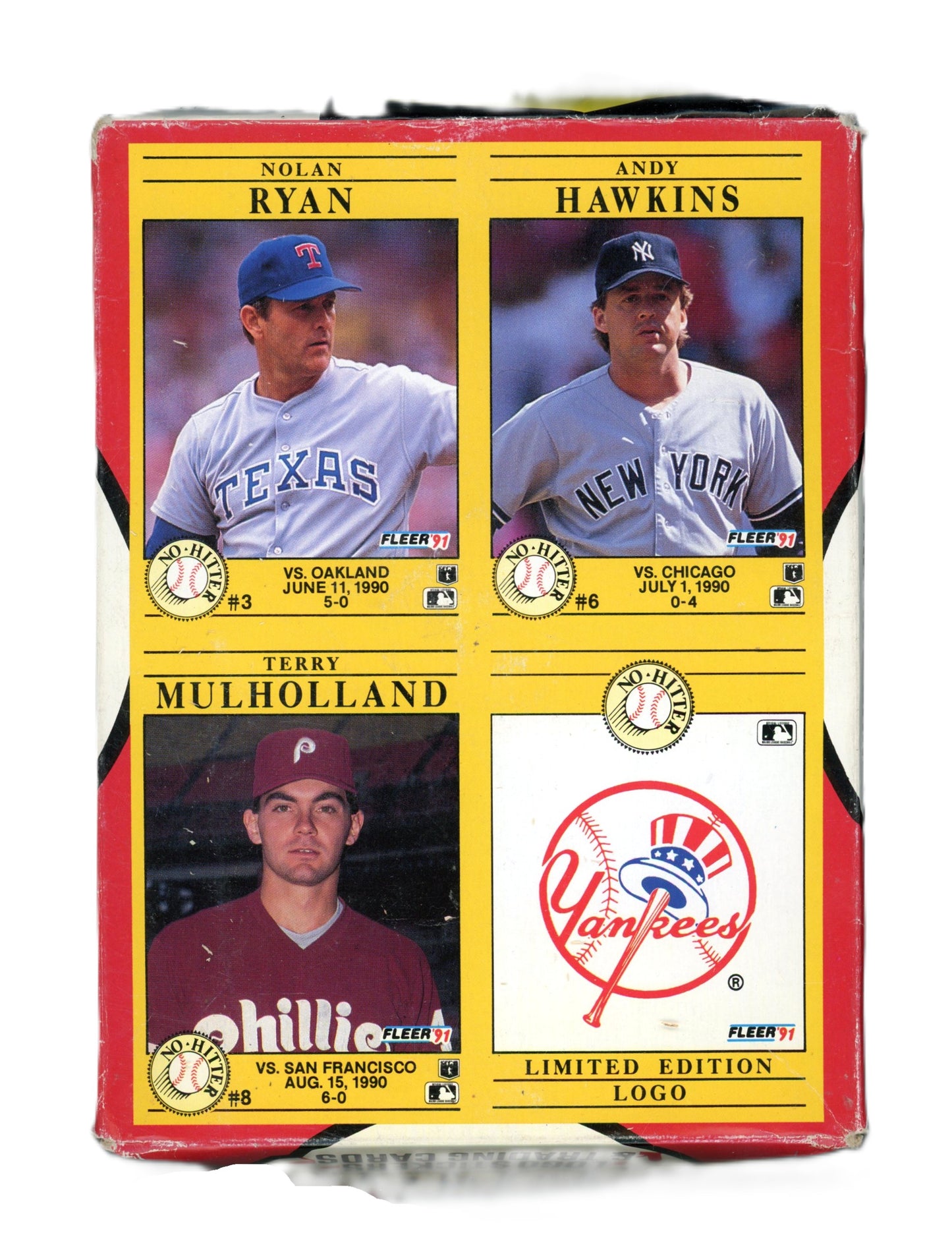 1991 Fleer MLB Baseball Card Wax Box (48 Packs) Canadian Pro-Visions