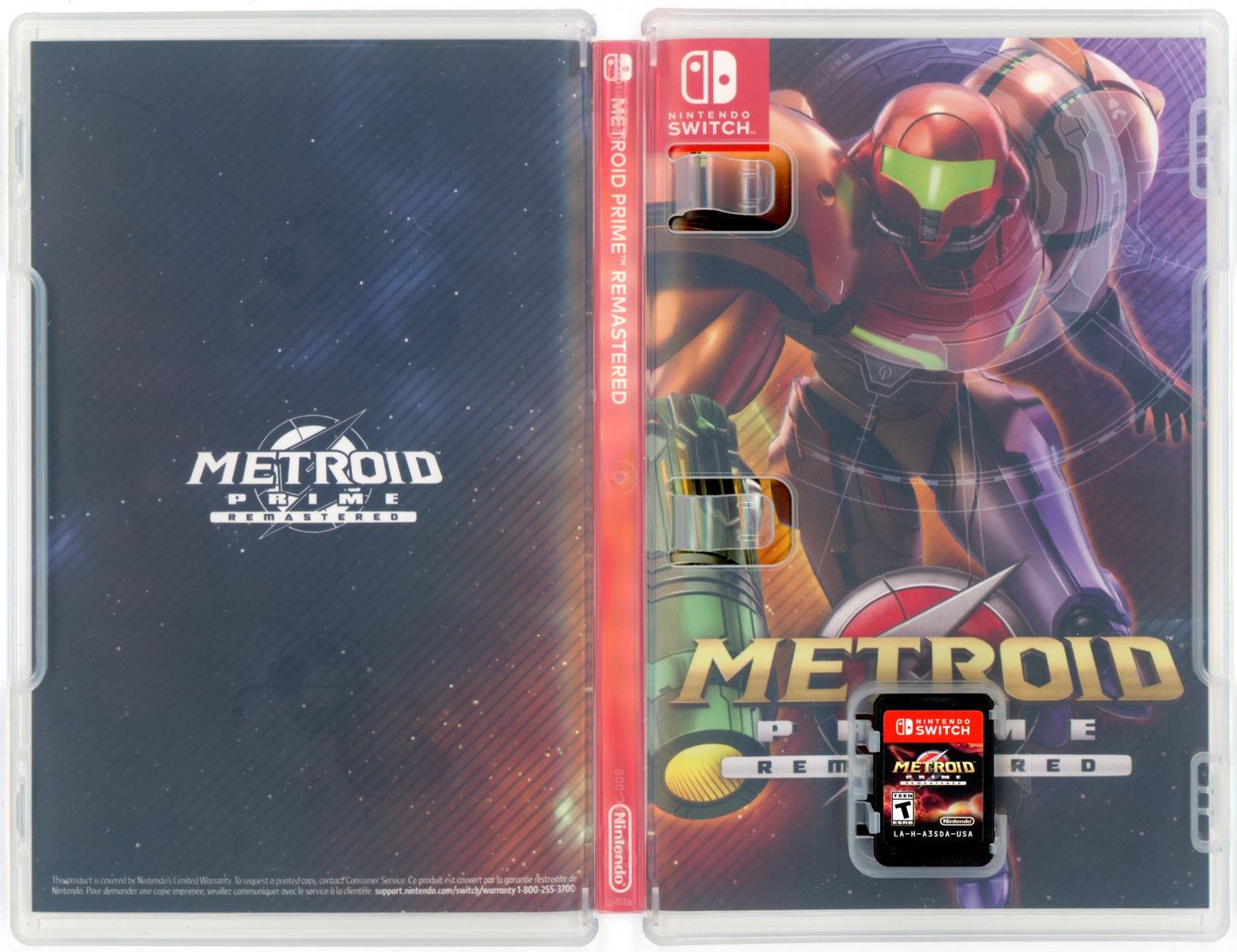 2023 Metroid Prime Remastered Nintendo Switch Video Game Cartridge In Box