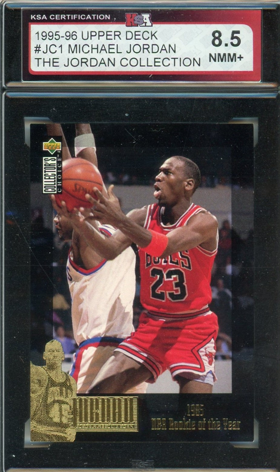 1995/96 Upper Deck Jordan Collection Michael Jordan Graded Card #JC1 KSA 8.5