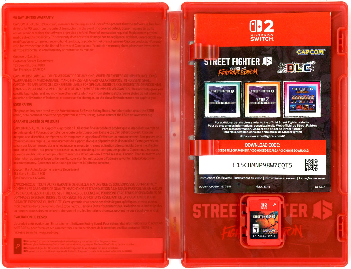 2022 Street Fighter 6 Years 1-2 Fighters Edition (Nintendo Switch 2) - Complete in Box