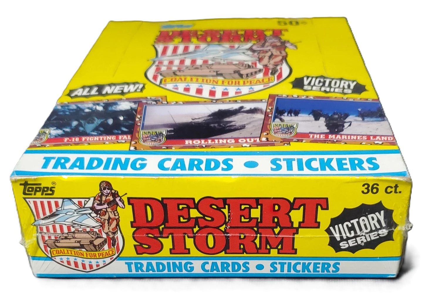 1991 Topps Desert Storm Victory Series Trading Card Wax Box (36 Packs)