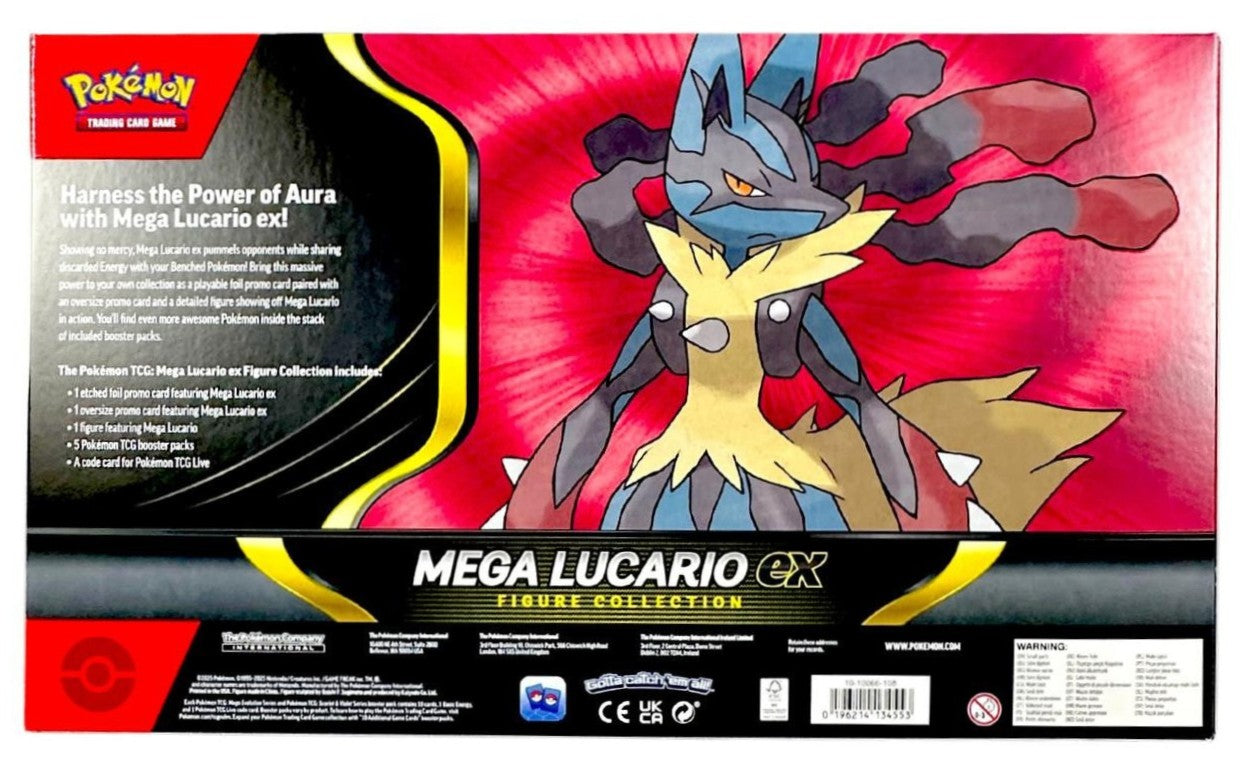 2025 Pokemon Mega Lucario EX Figure Collection Trading Card Game Box