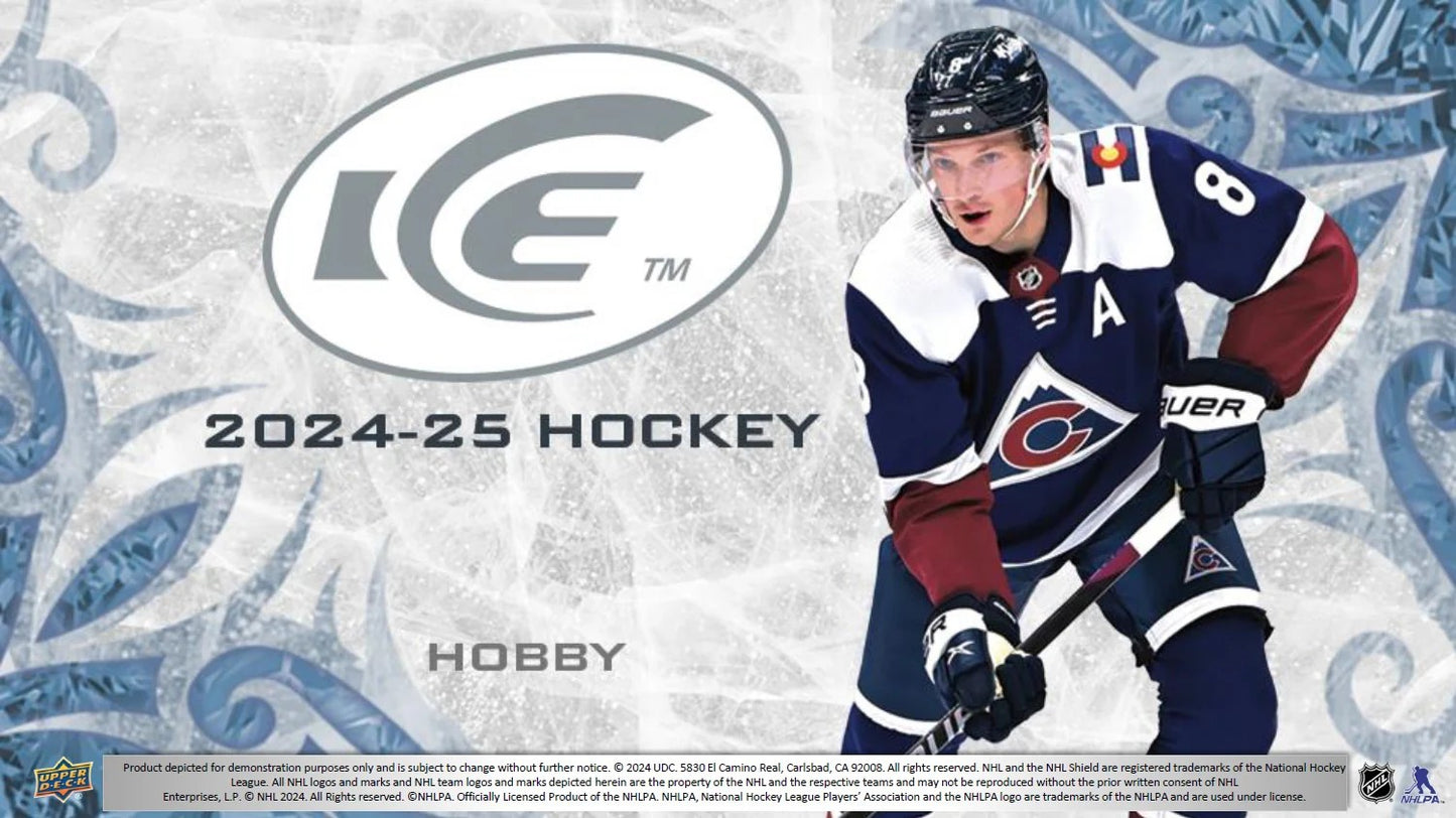 2024/25 Upper Deck Ice NHL Hockey Card Hobby Box (12 Packs) Sealed
