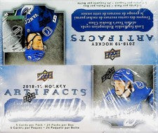 2018/19 Upper Deck Artifacts Hockey Sealed Retail Box (24 Packs)