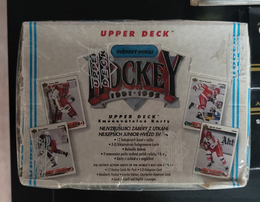 1991/92 Upper Deck "Czech Edition" Hockey Card Wax Box Series (36 Packs)