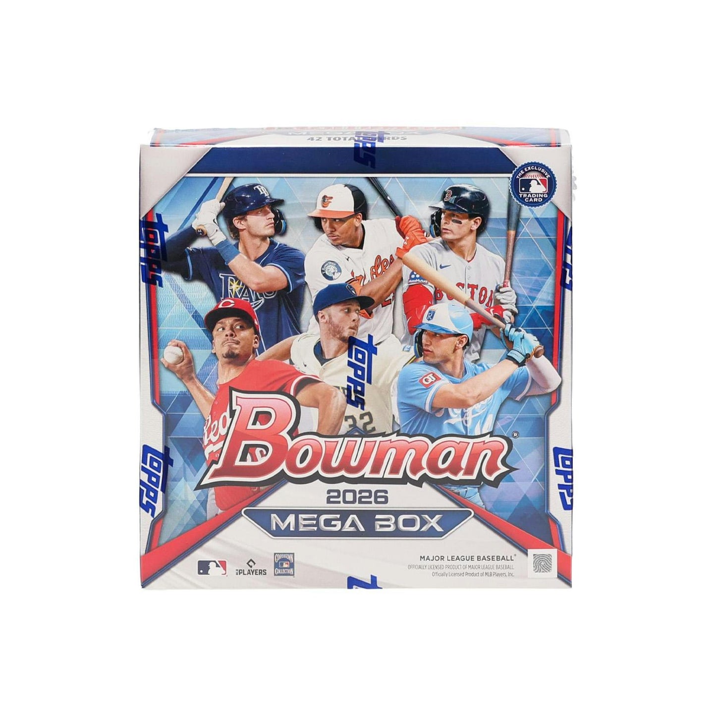 2026 Topps Bowman MLB Baseball Card Mega Box (42 Cards)