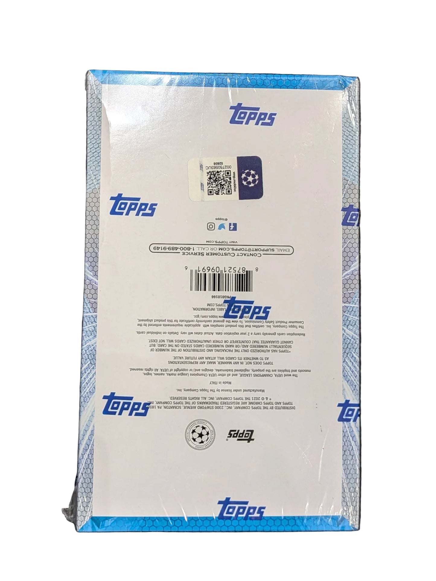 2020/21 Topps Chrome UEFA Champions League Soccer Hobby Box - Factory Sealed (18 Packs)
