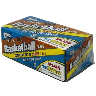 1992/93 Topps NBA Basketball Complete Factory Sealed Box Set (Series 1 & 2) Plus 12 Bonus Gold Cards Shaq Rookie