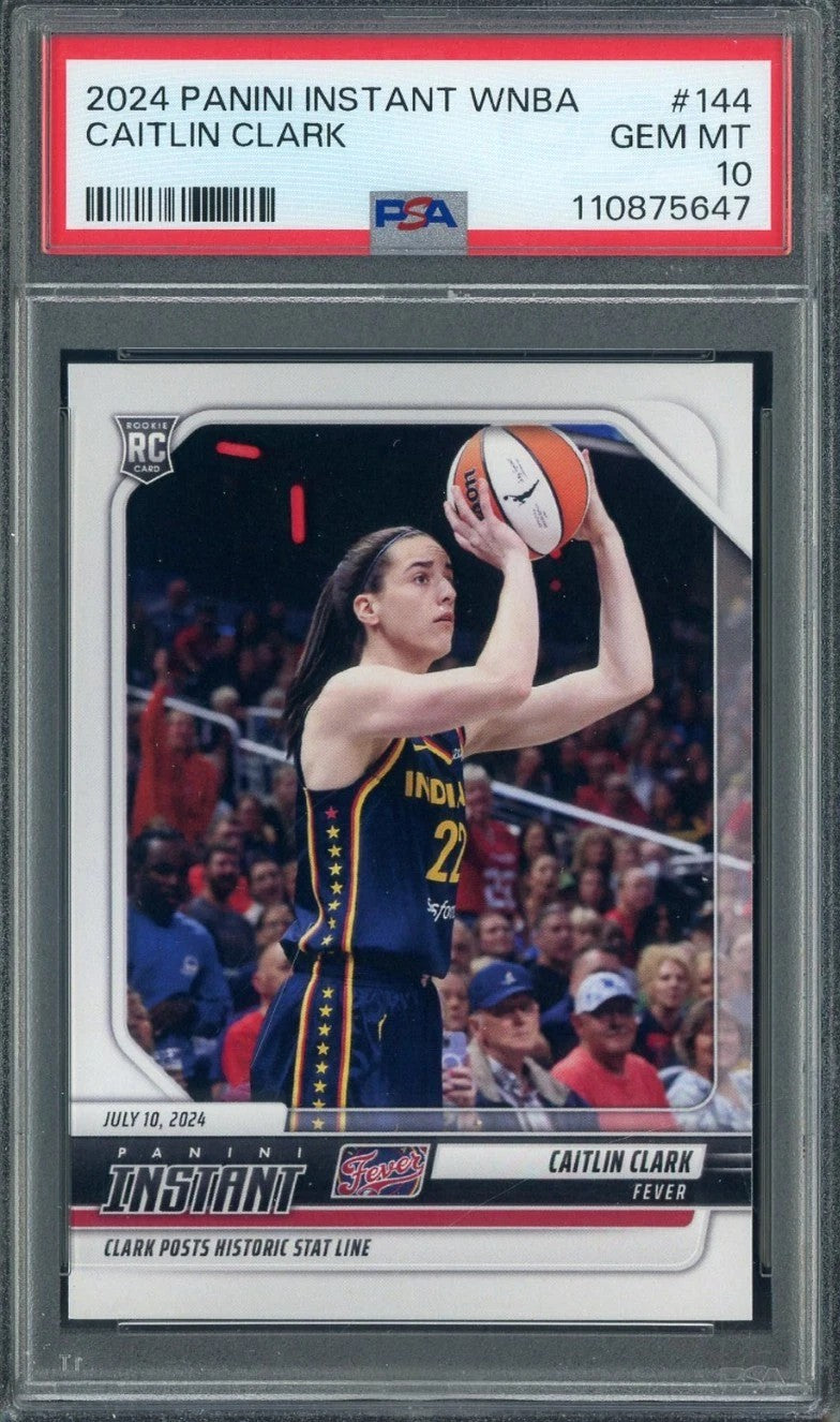 2024 Panini Instant WNBA Caitlin Clark Graded Rookie Card #144 PSA 10