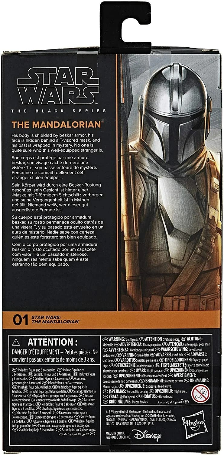 2020 Hasbro Star Wars The Black Series The Mandalorian (Beskar Armor) 6-Inch Collectible Action Figure