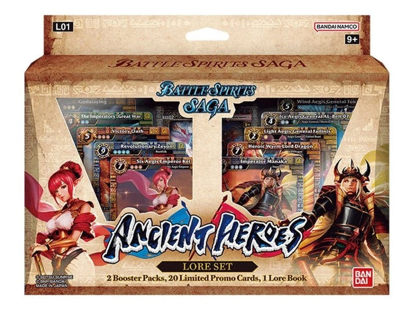 Bandai Namco Battle Spirits Saga Ancient Heroes Lore Set (L01) Sealed