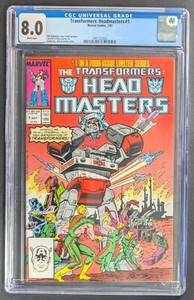 1987 Marvel Transformers Headmasters #1 Graded Comic Book CGC 8.0