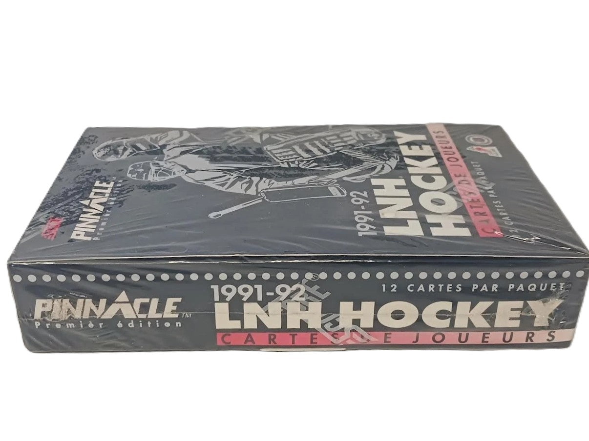 1991/92 Score Pinnacle Premier Edition NHL Hockey Card Wax Box (36 Packs) Rare French Edition