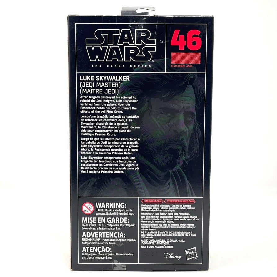 2016 Hasbro Star Wars The Black Series Luke Skywalker (Jedi Master) 6-Inch Collectible Action Figure