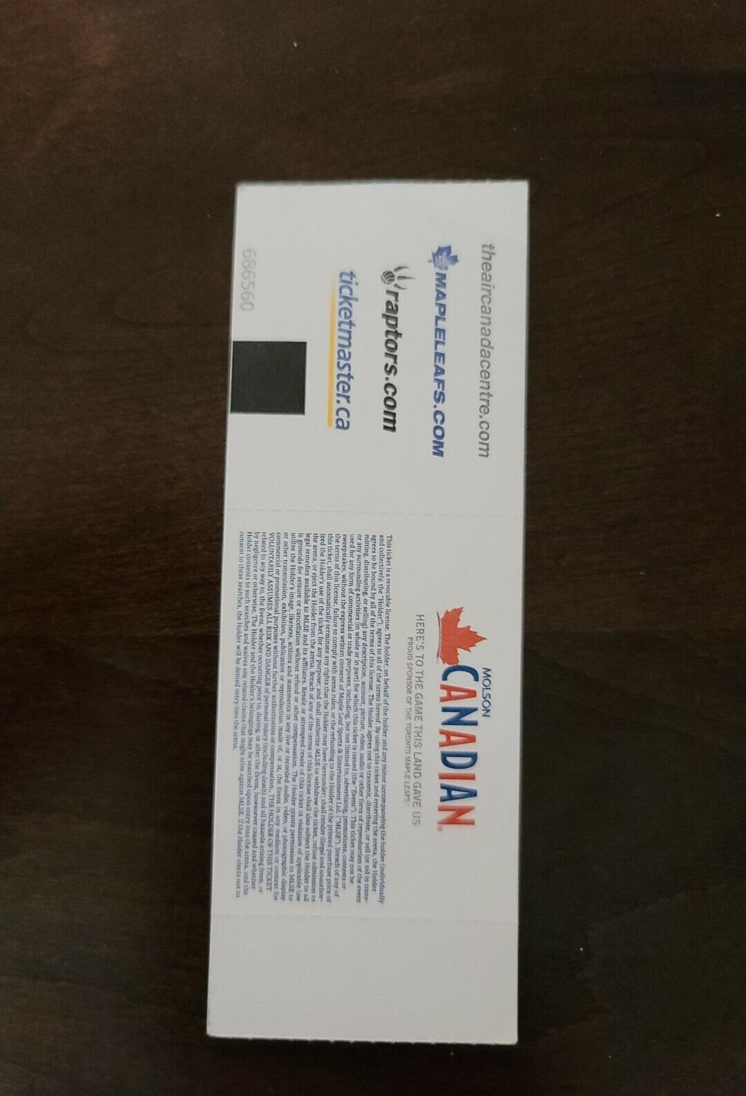 Bon Jovi 2013 Toronto Air Canada Centre Original Vintage Concert Ticket Stub