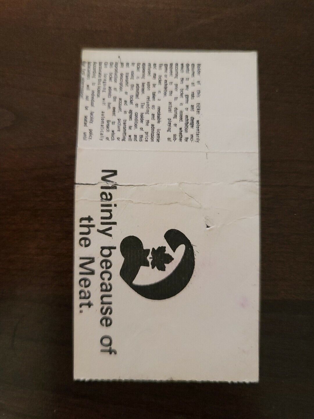 The Boomtown Rats 1980, Toronto Seneca College Original Concert Ticket Stub