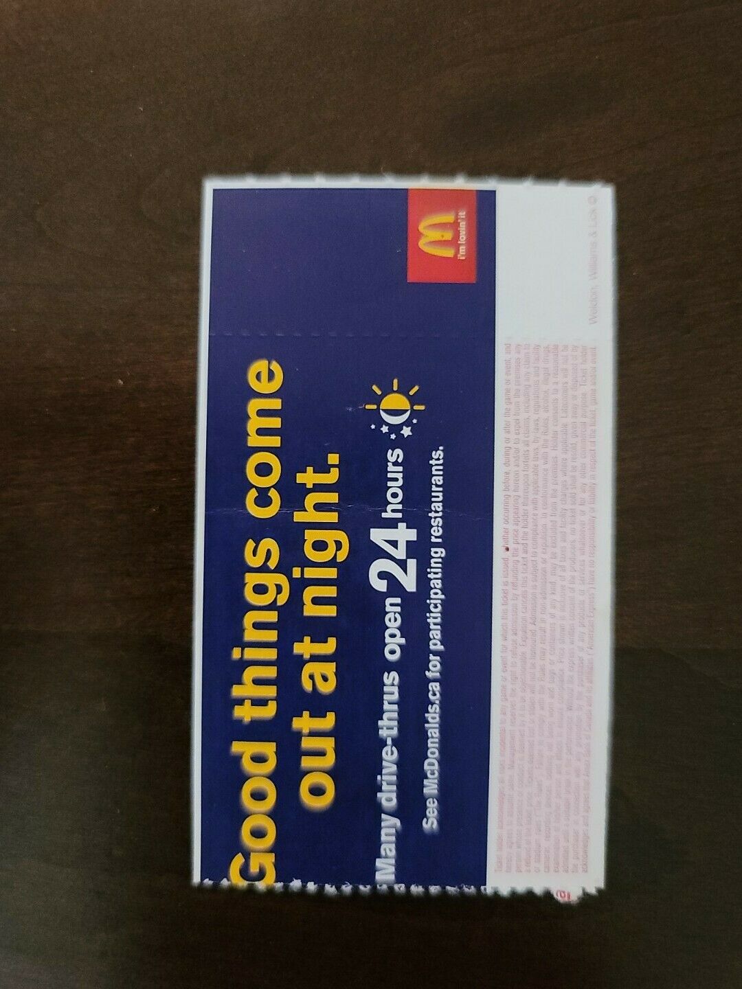 The Cult 2009, Toronto Massey Hall Vintage Original Concert Ticket Stub