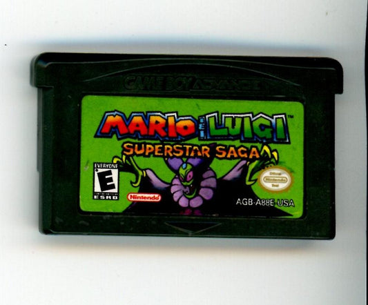 Original Mario & Luigi Superstar Saga Nintendo Gameboy Advance Video Game Cartridge