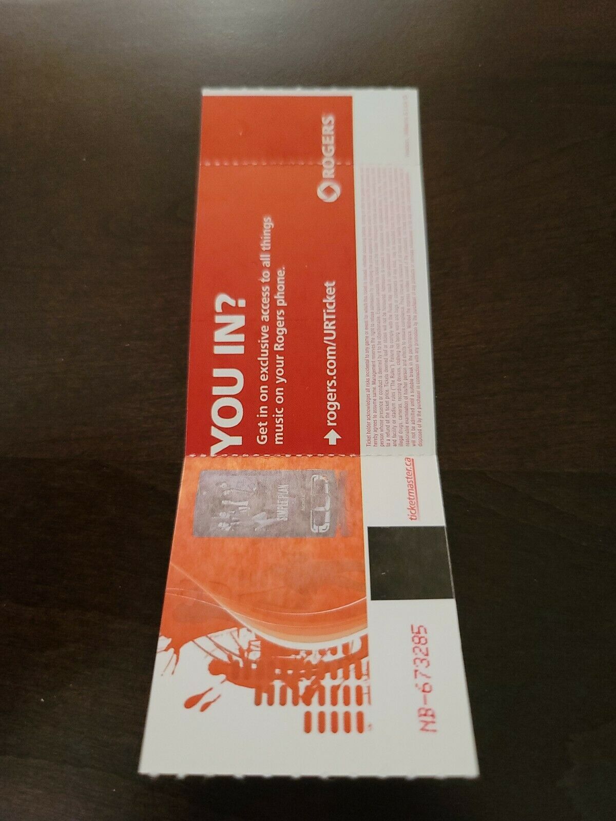 Leonard Cohen 2009, Hamilton Copps Coliseum Original Concert Ticket Stub