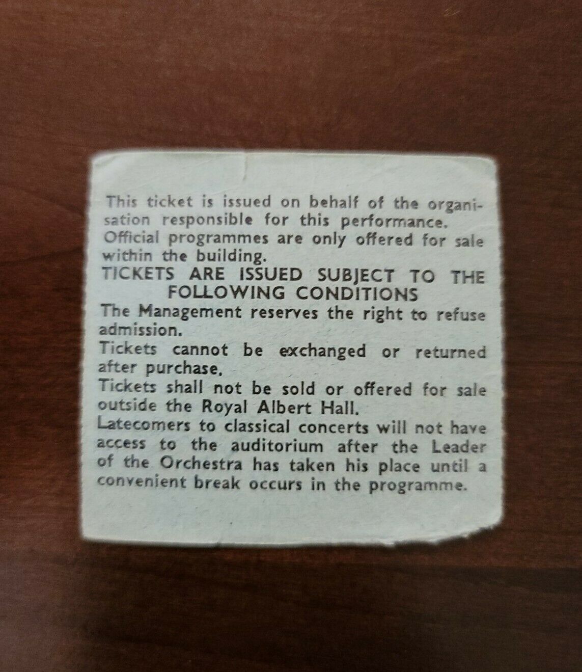 The Butterfly Ball 1975, London England Royal Albert Hall Concert Ticket Stub