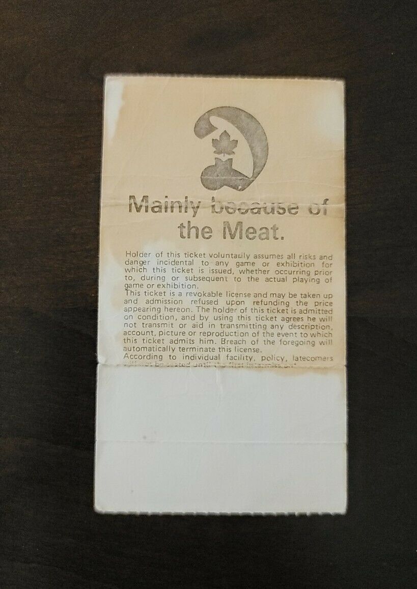The Who 1980 Exhibition Stadium Toronto Original Vintage Concert Ticket Stub