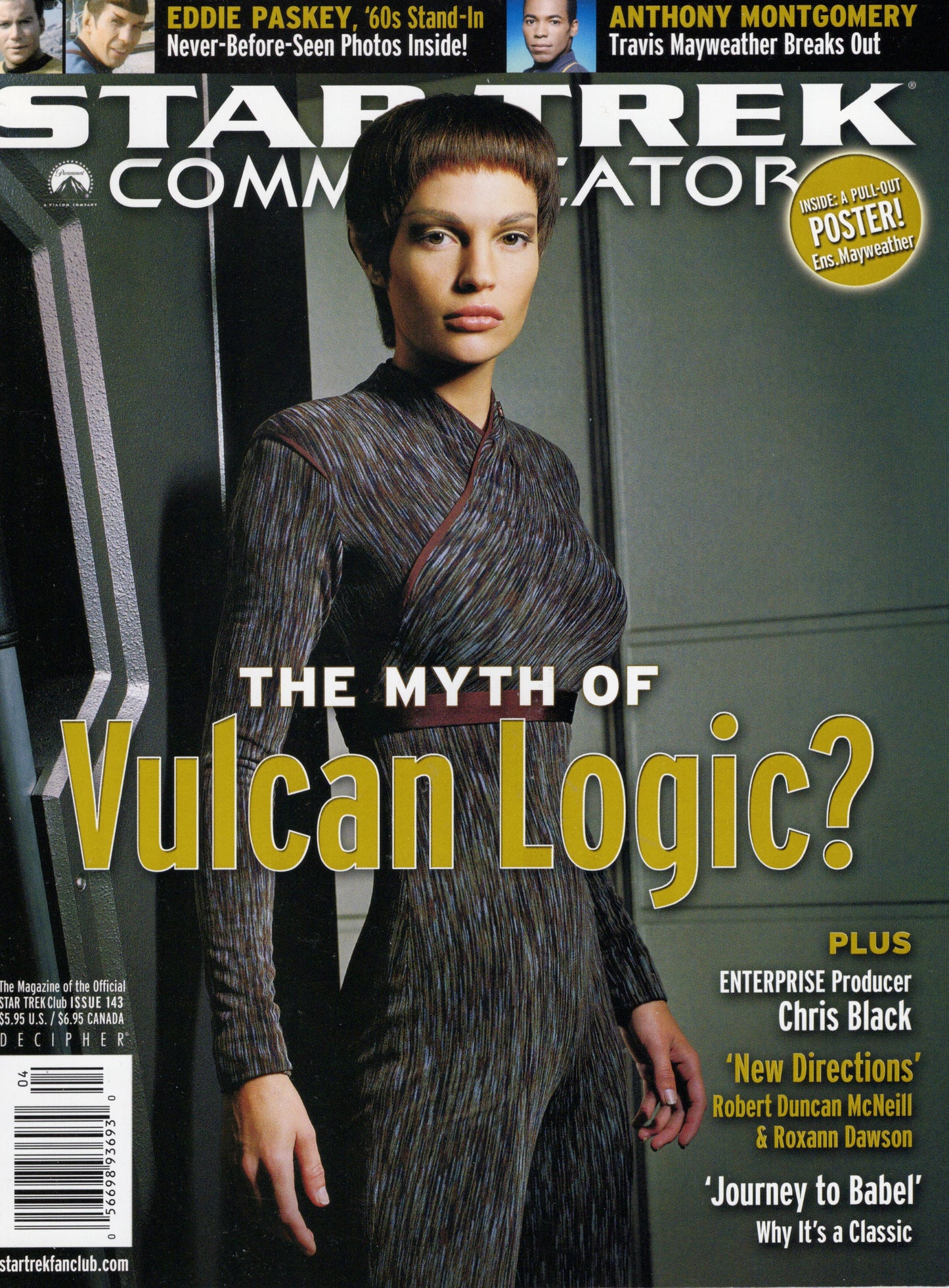 Star Trek Communicator Issue 143 (Apr/May 2003) Vintage Magazine
