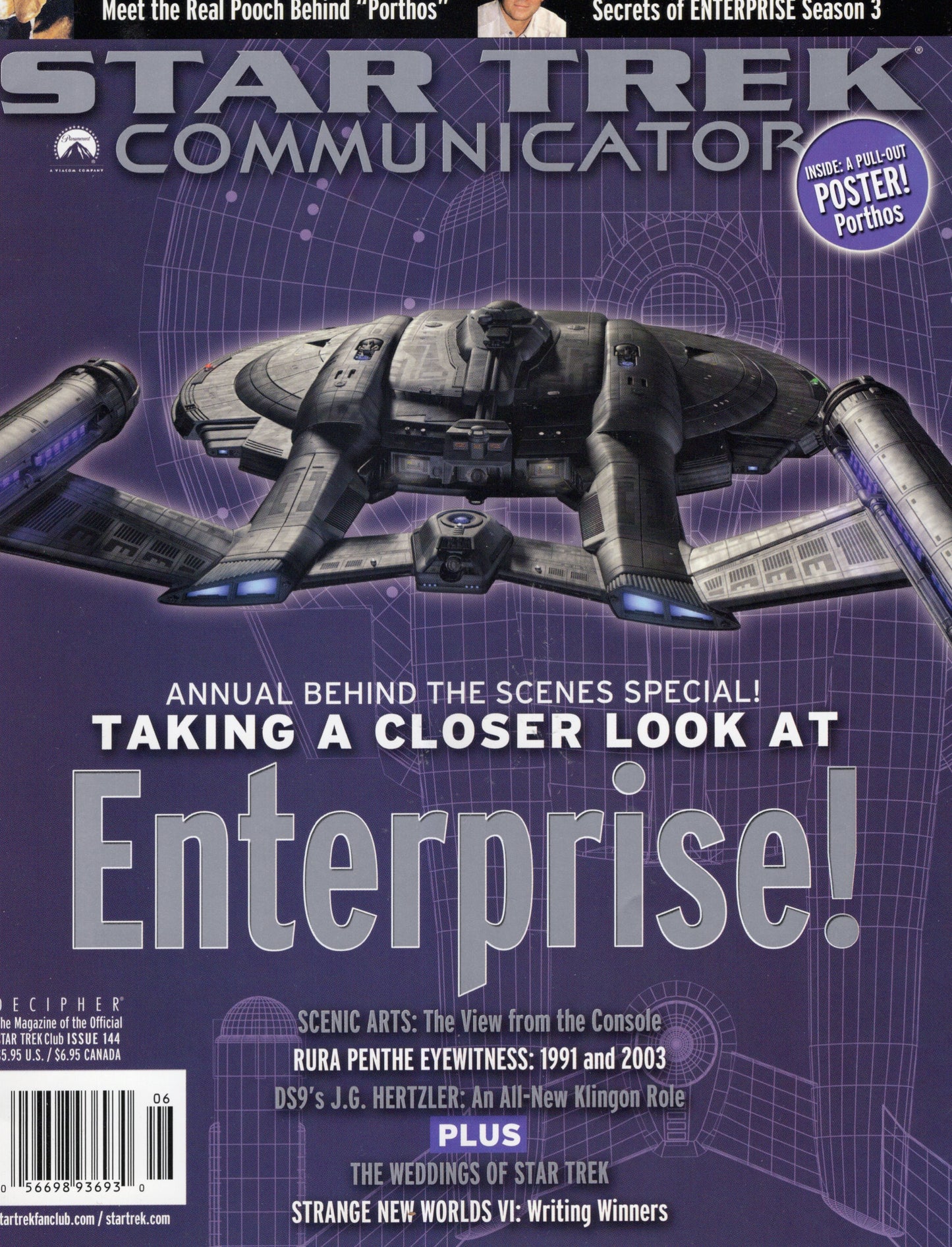 Star Trek Communicator Issue 144 (Jun/Jul 2003) Vintage Magazine