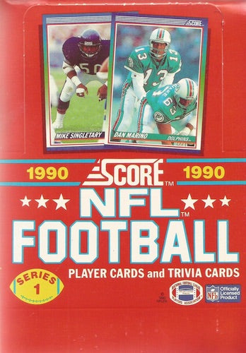 1990 Score NFL Football Series 1 Wax Box (36 Packs)