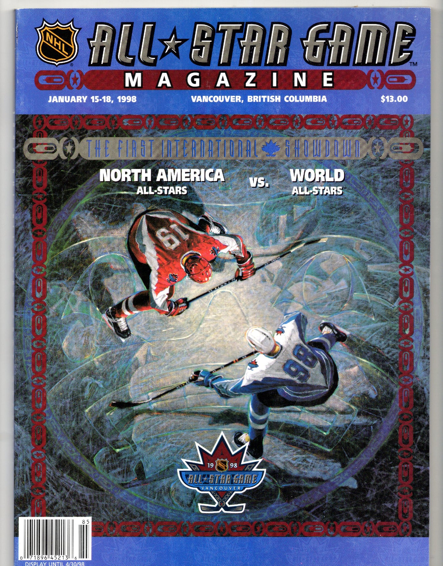 1998 NHL All-Star Game Official Magazine Vancouver