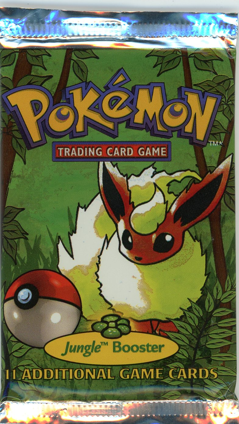 1999 Vintage Pokemon Jungle Booster Pack Sealed Wizards of the Coast (Weighed Heavy)