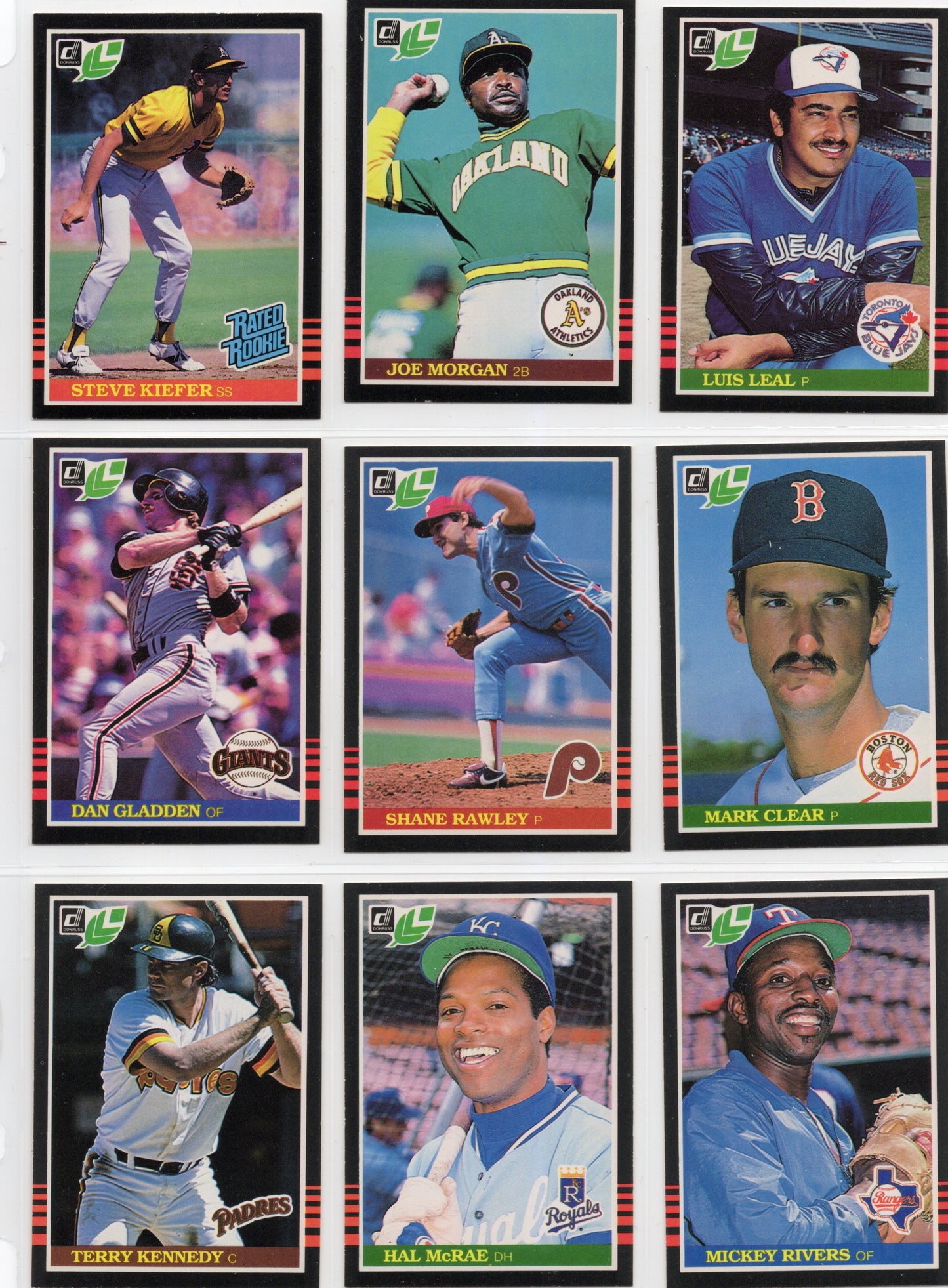 1985 Leaf Baseball Complete Set (259 Cards) + Lou Gehrig Puzzle