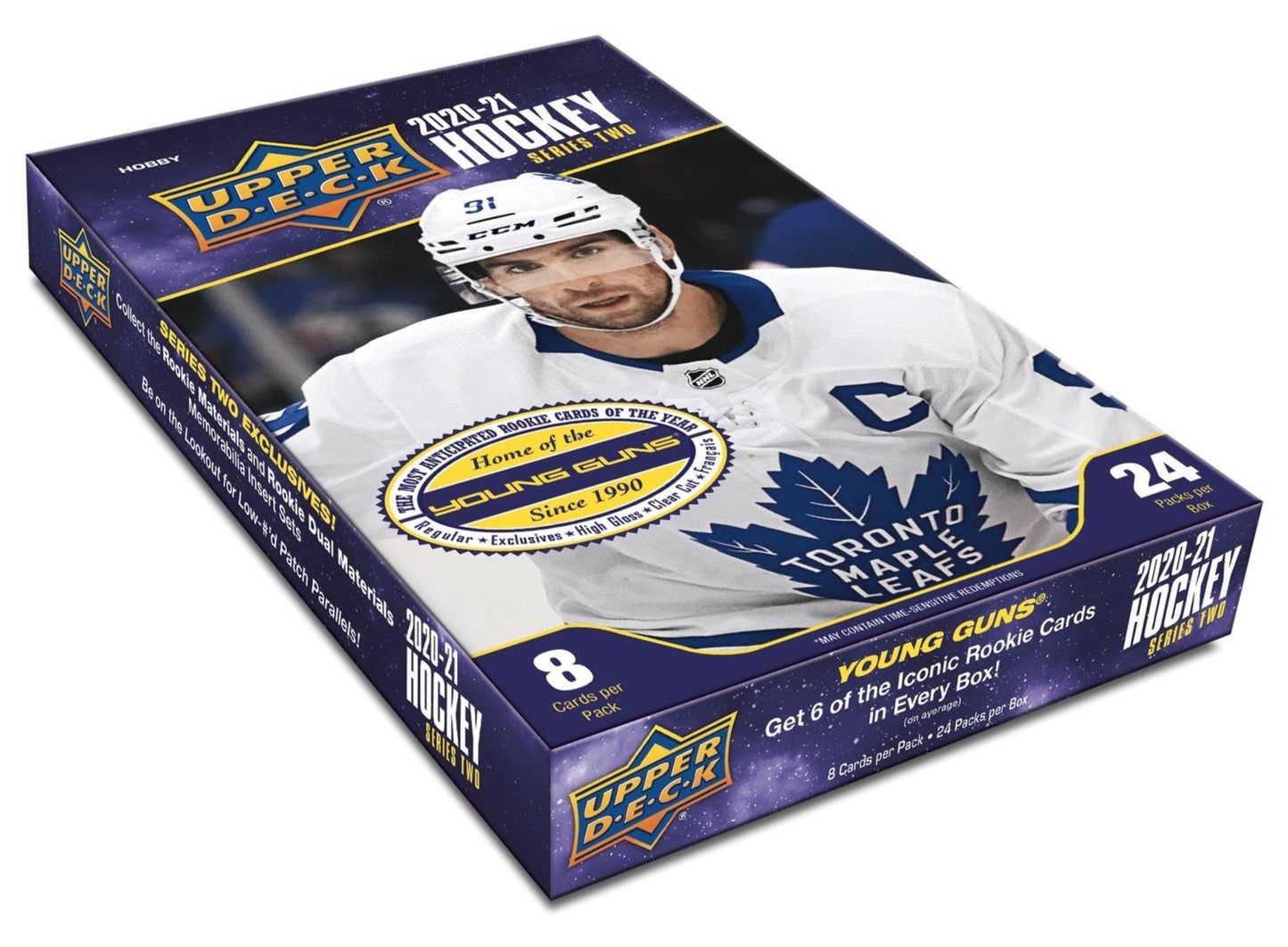 2020/21 Upper Deck NHL Hockey Series Two Hobby Box (24 Packs) Sealed