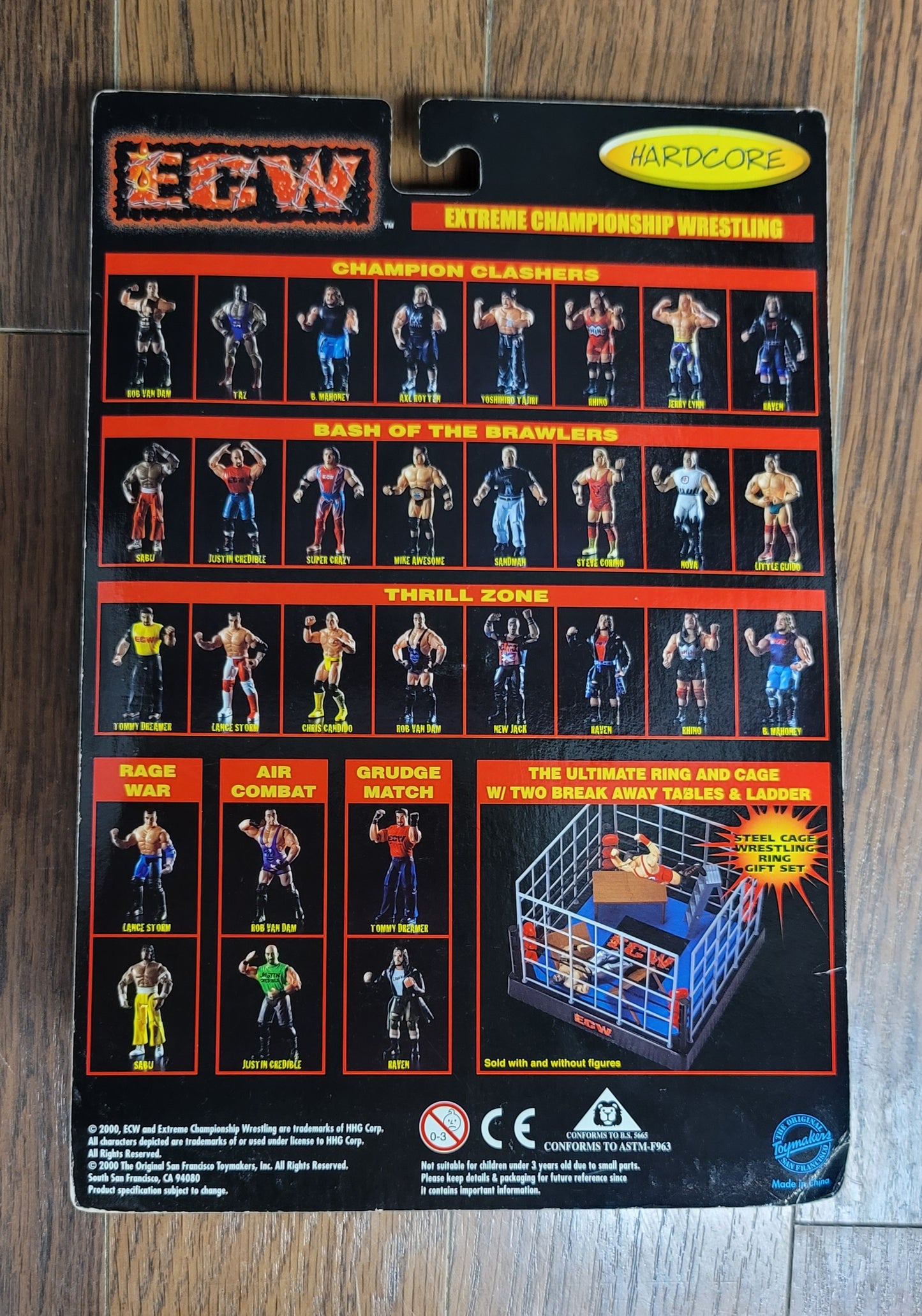 2000 Toy Makers ECW Lance Storm Thrill Zone Wrestling Action Figure