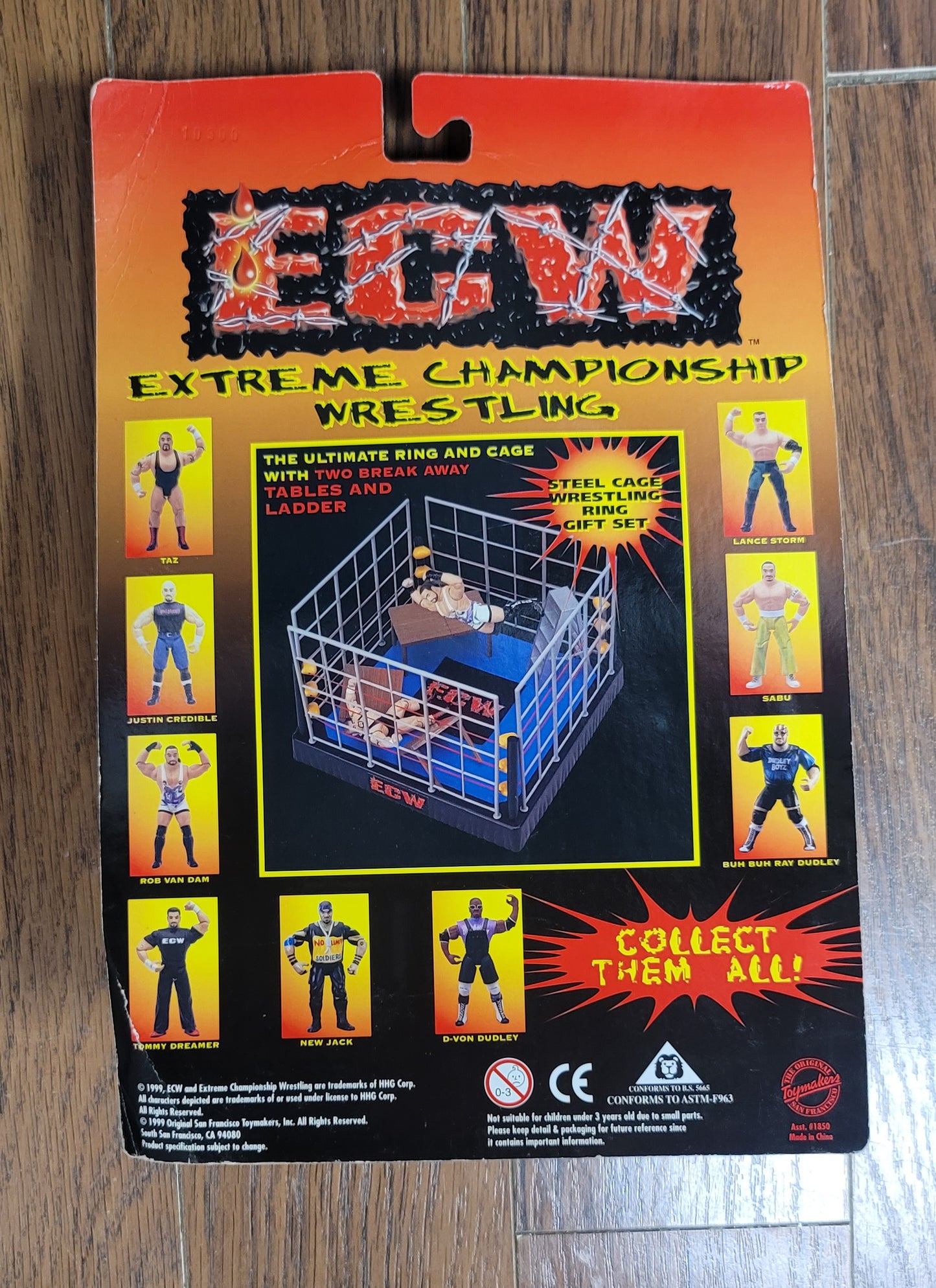 1999 Toy Makers ECW Buh Buh Ray Dudley Wrestling Action Figure