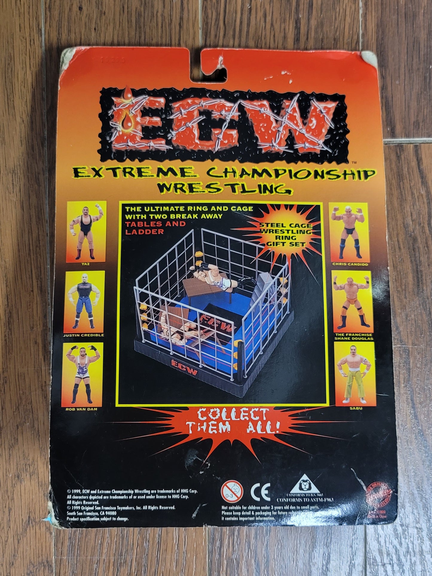 1999 Toy Makers ECW Taz Hardcore Wrestling Action Figure