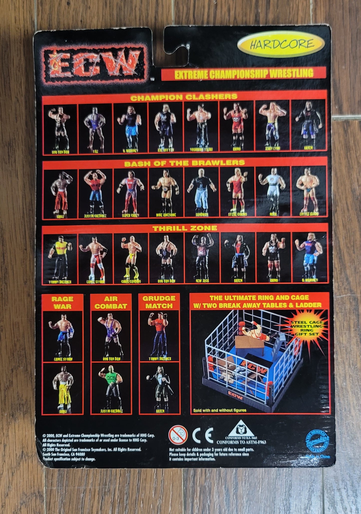 2000 Toy Makers ECW Mike Awesome Bash Brawlers Hardcore Wrestling Action Figure
