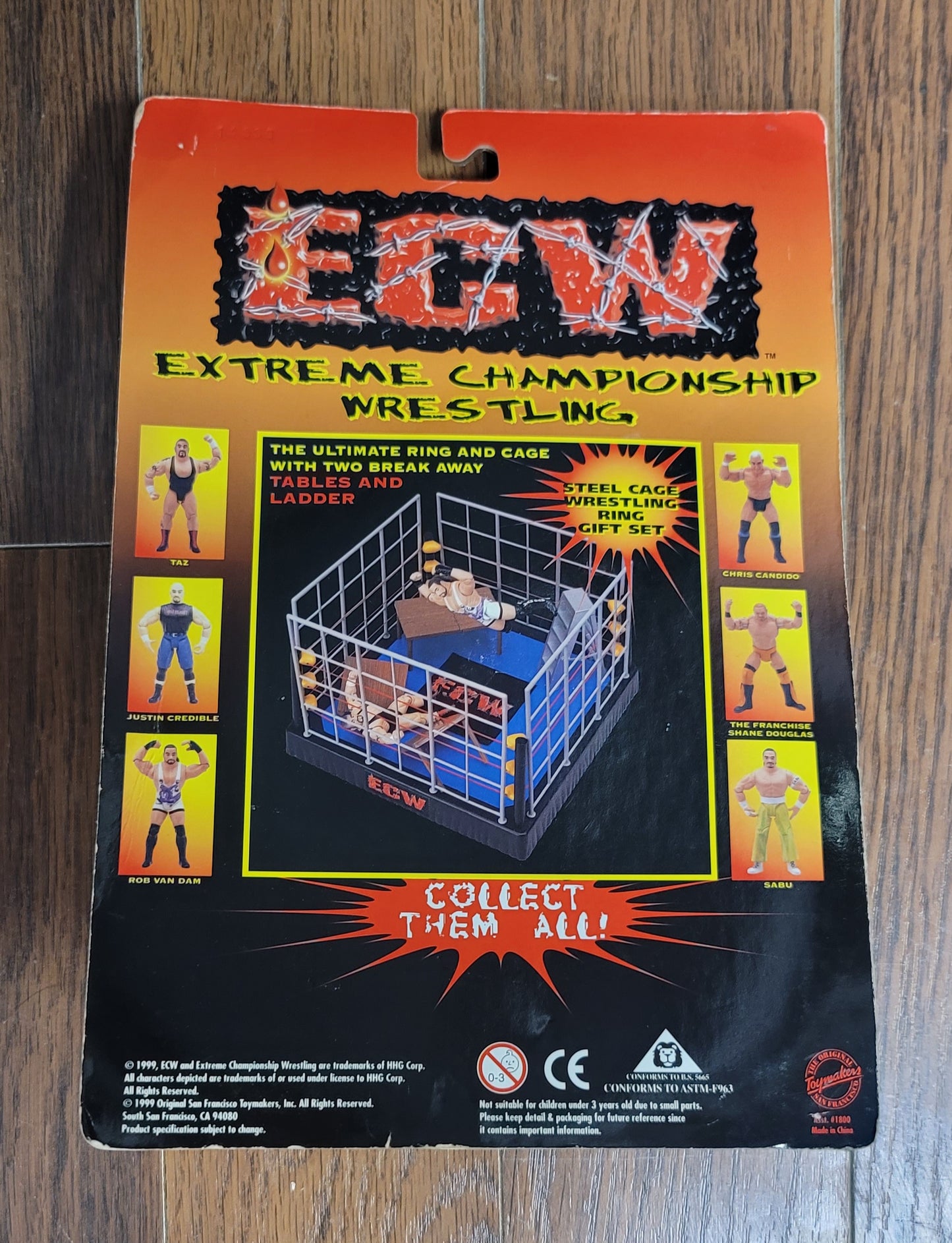 1999 Toy Makers ECW Rob Van Dam Hardcore Wrestling Action Figure