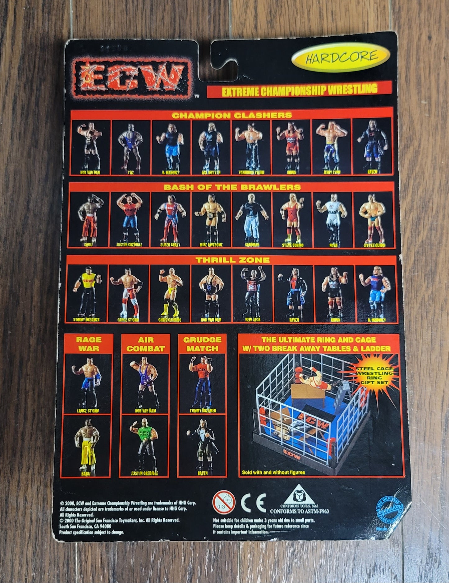 2000 Toy Makers ECW Little Guido Bash Brawlers Hardcore Wrestling Action Figure