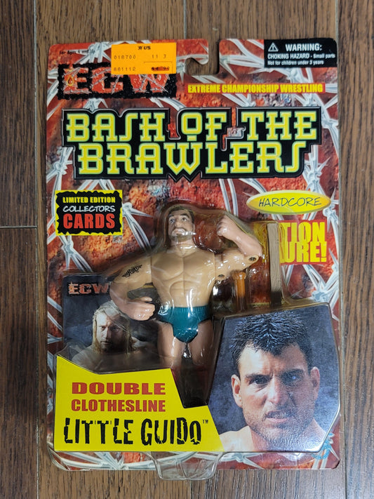 2000 Toy Makers ECW Little Guido Bash Brawlers Hardcore Wrestling Action Figure
