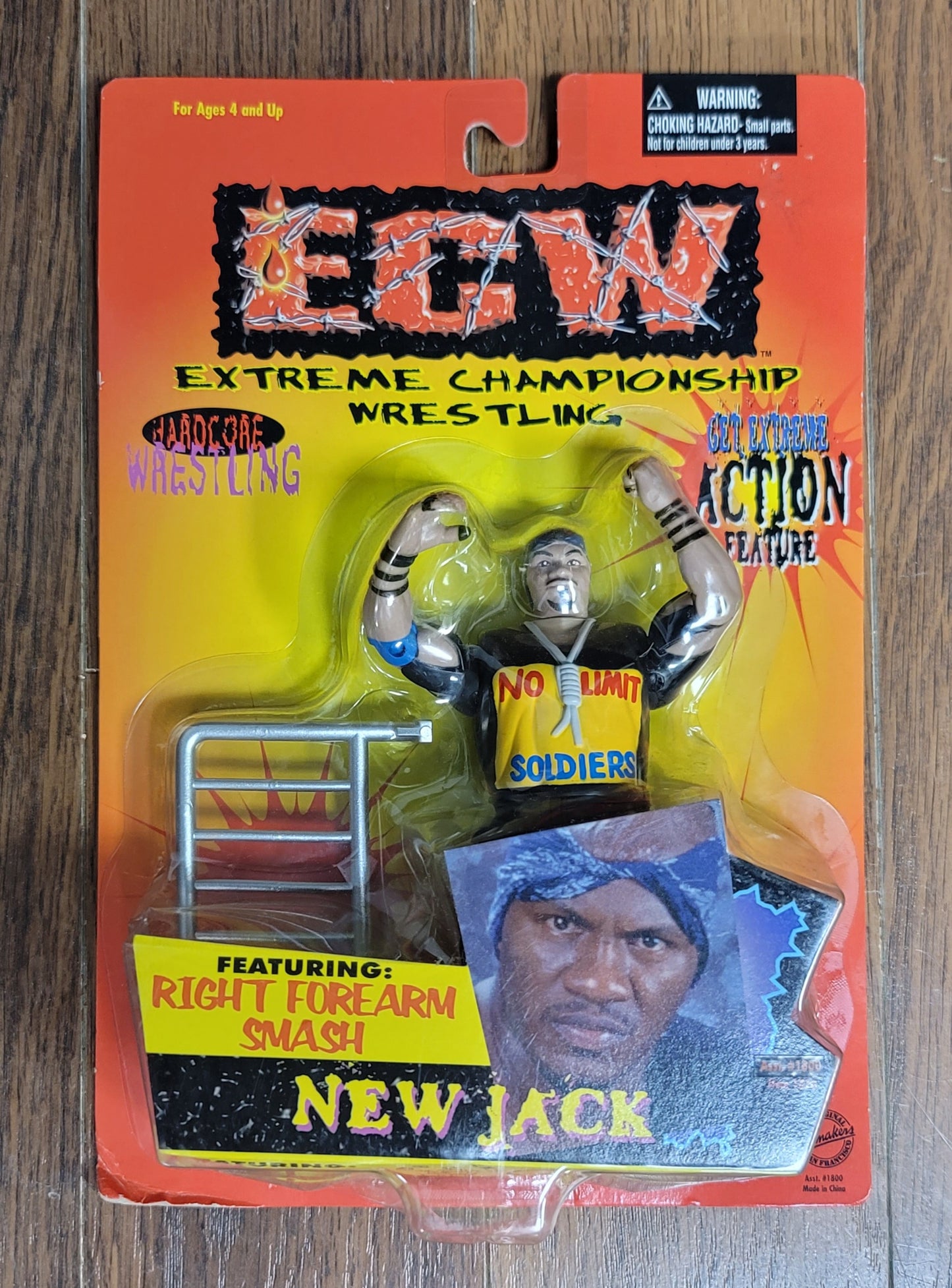 1999 Toy Makers ECW New Jack Hardcore Wrestling Action Figure