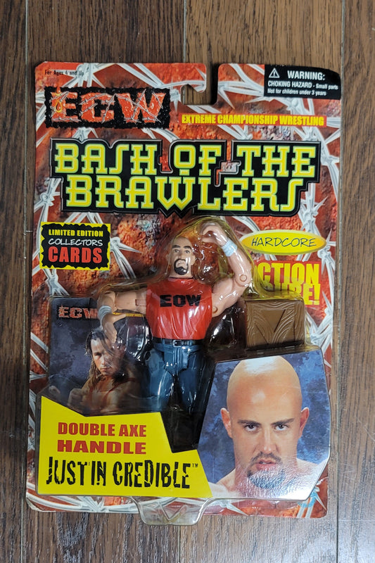 2000 Toy Makers ECW Justin Credible Bash Brawlers Hardcore Wrestling Action Figure