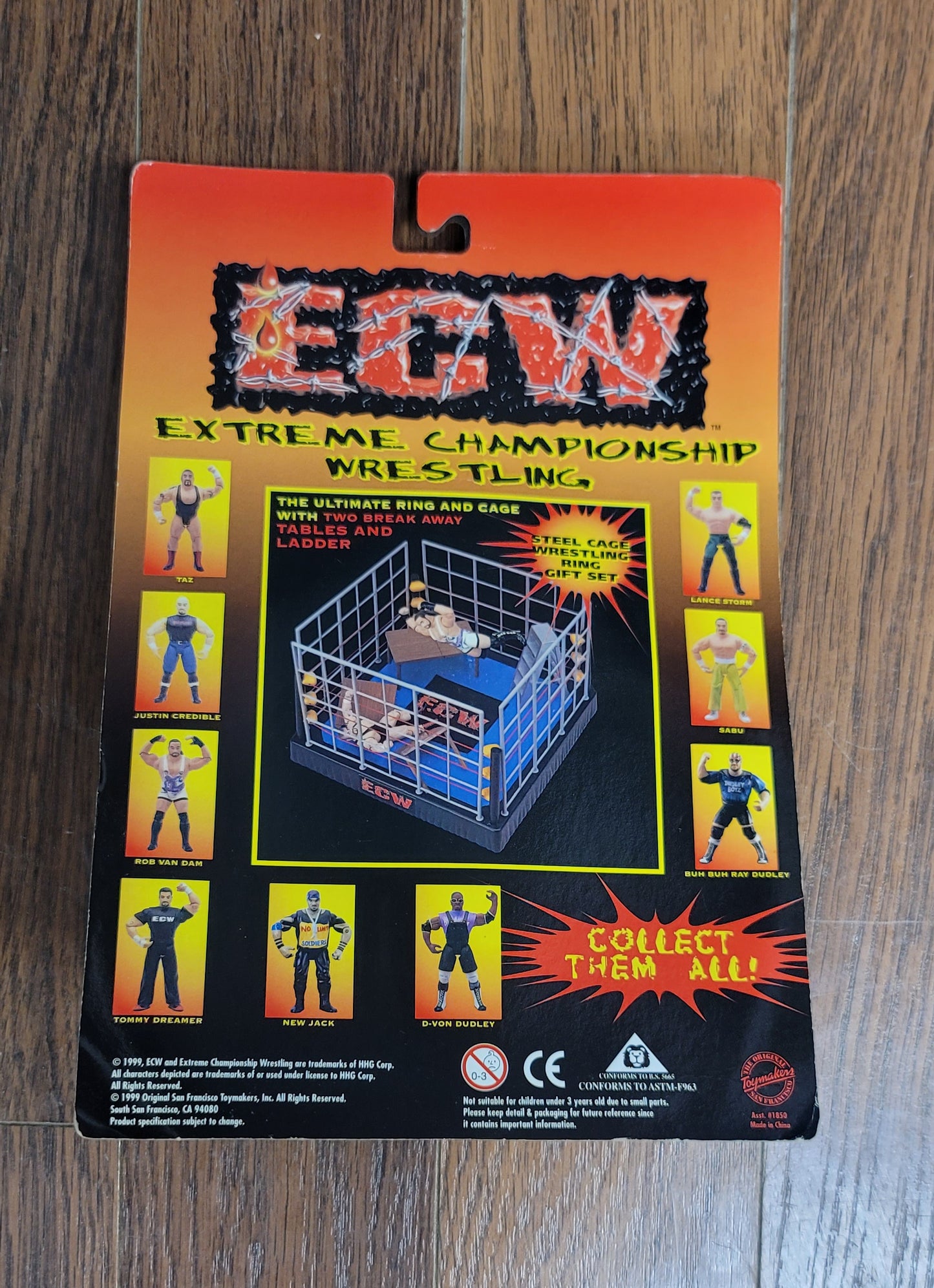 1999 Toy Makers ECW Tommy Dreamer Hardcore Wrestling Action Figure