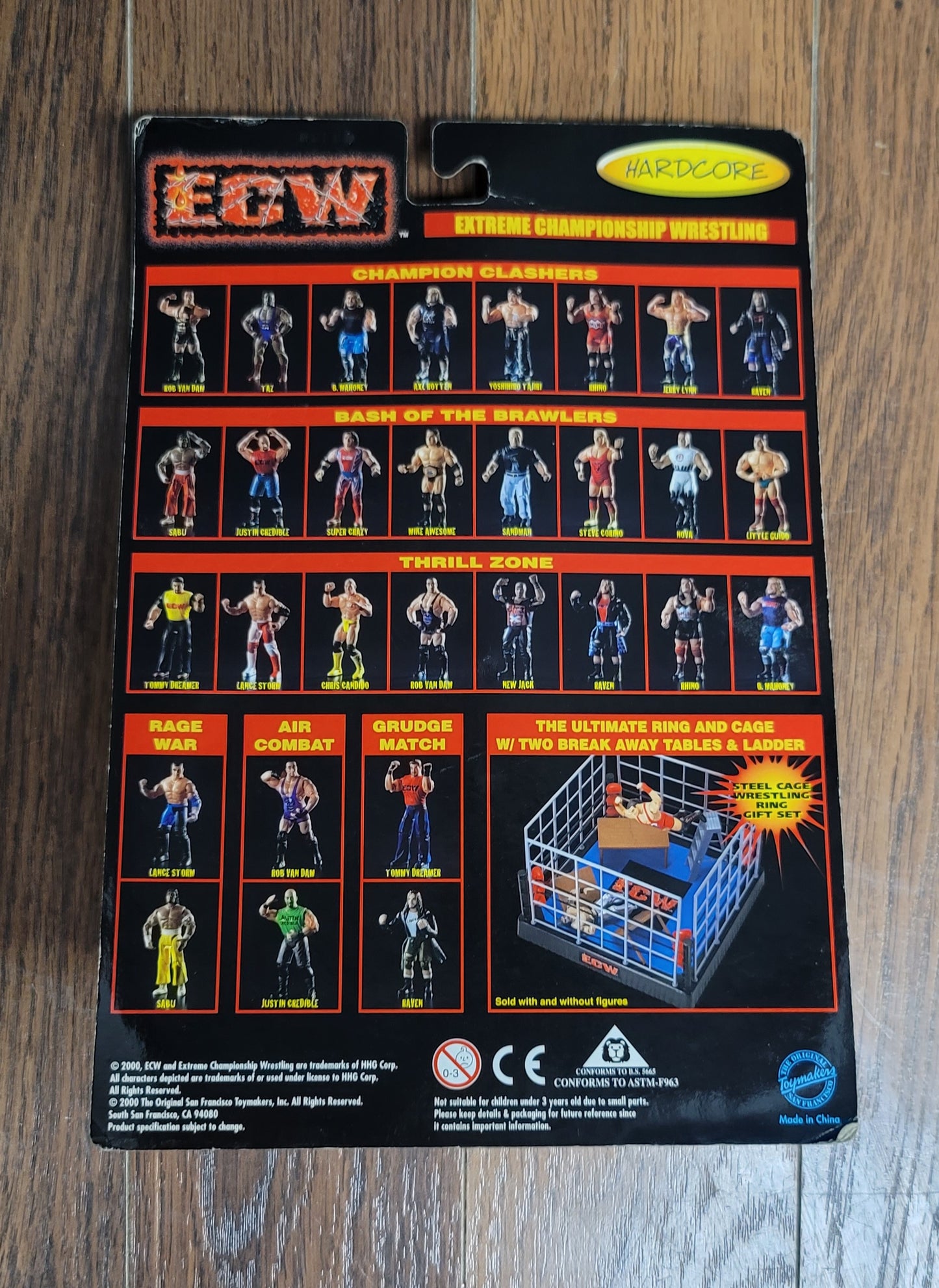 2000 Toy Makers ECW Axl Rotten Champion Clashers Hardcore Wrestling Action Figure